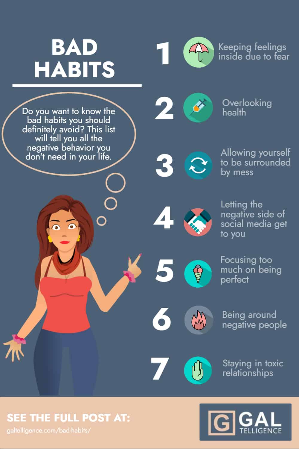 Bad Habits - Infographic