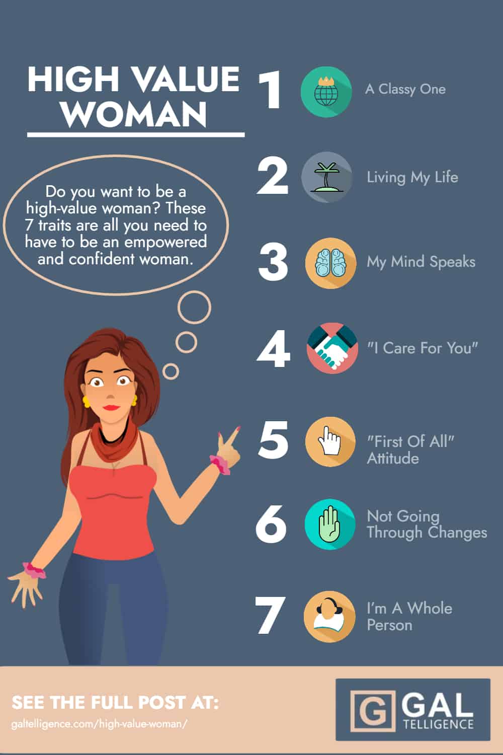 High Value Woman - Infographics
