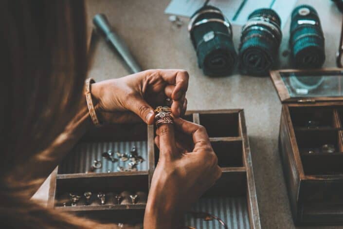 Woman Making a Ring