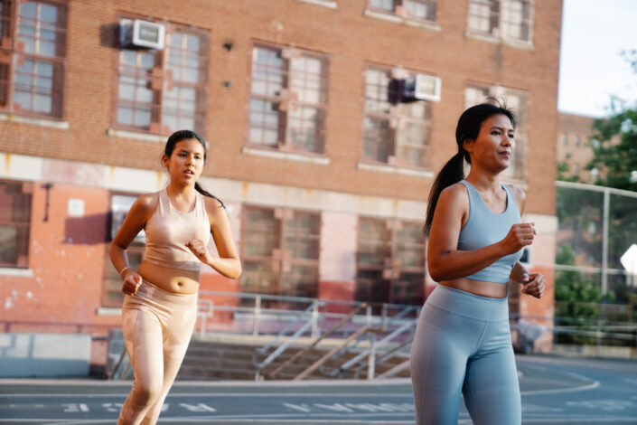 Two Women Jogging Together