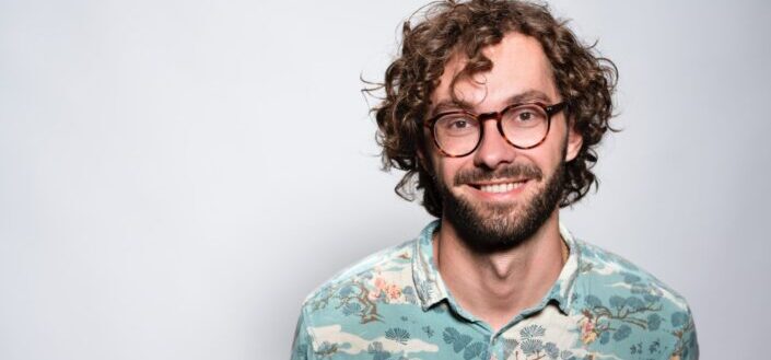 Man With Glasses Smiling