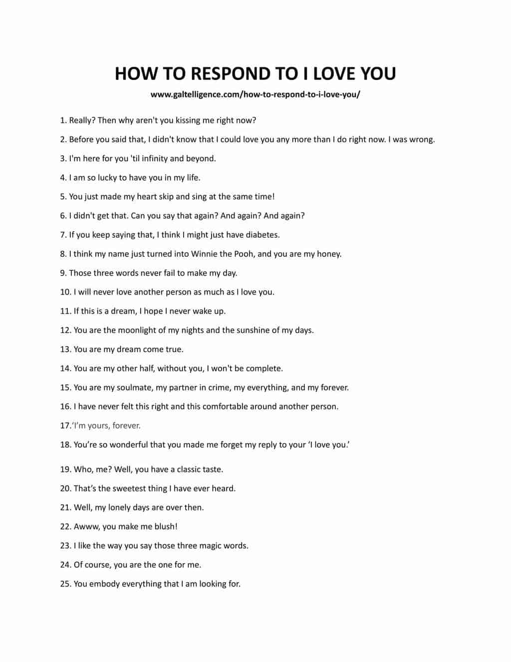 Downloadable and Printable List