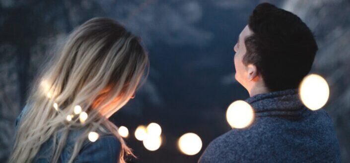 Couple Talking in The Woods