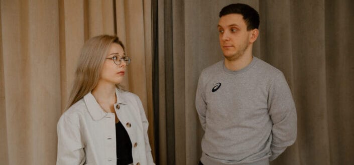 Couple Looking at Each Other