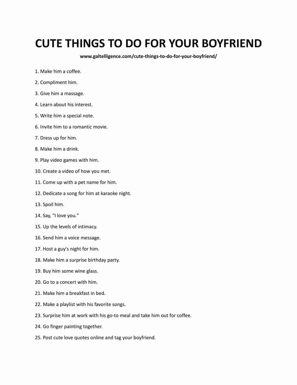downloadable and printable list