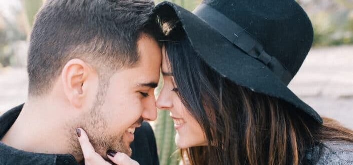 Couple Doing Nose to Nose