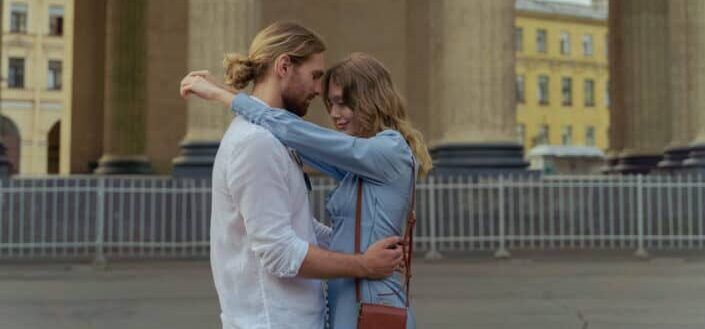 Couple hugging each other