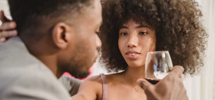 Woman Lovingly Looking at Her Partner