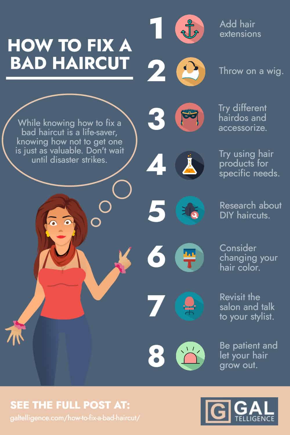 Infographic - How to Fix a Bad Haircut