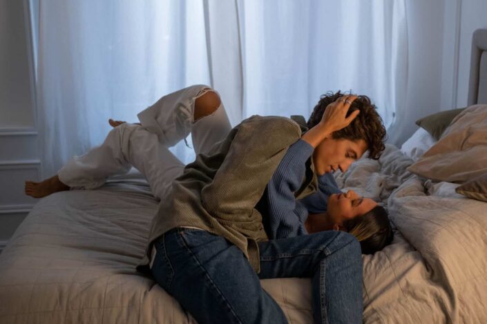 A couple in bed