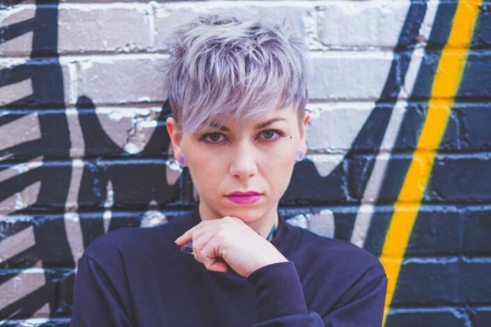 Woman in a Pixie Cut Hair