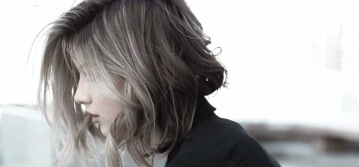 Woman With Short, Colored Hair