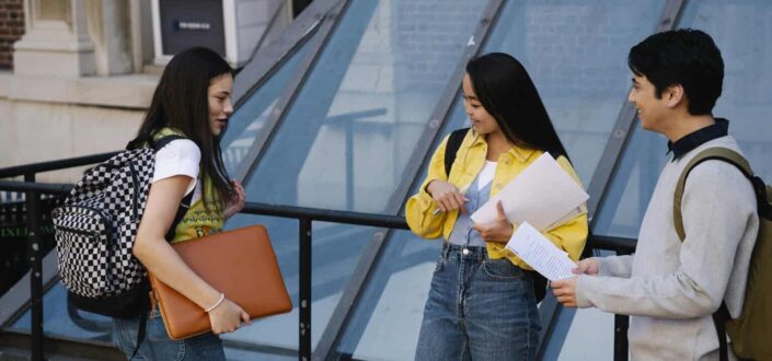 Group of Students Talking To Each Other