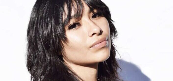 Young black haired woman