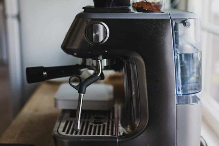 Black and Silver Coffee Maker
