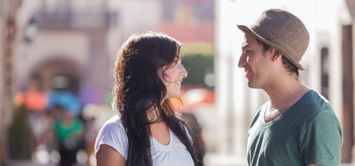 Man and Woman Touring the City