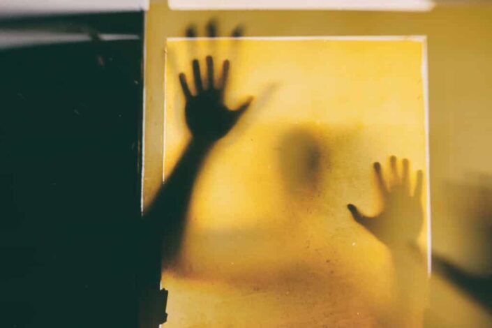 Shadow of the Hands of a Person