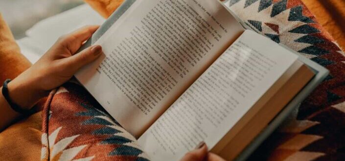 person holding a book 