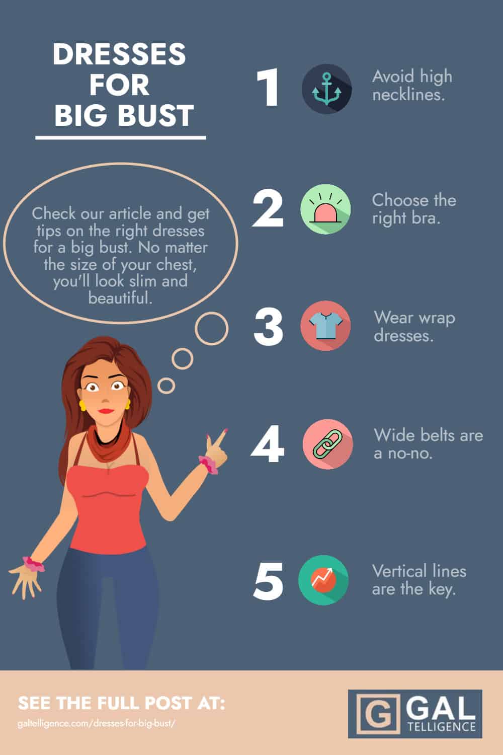 Infographic - Dresses For Big Bust