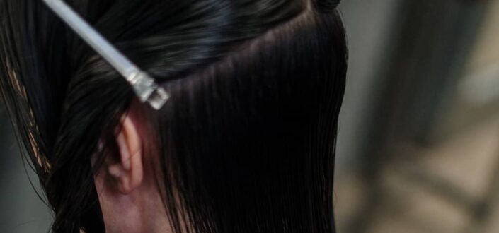 back of a woman's head