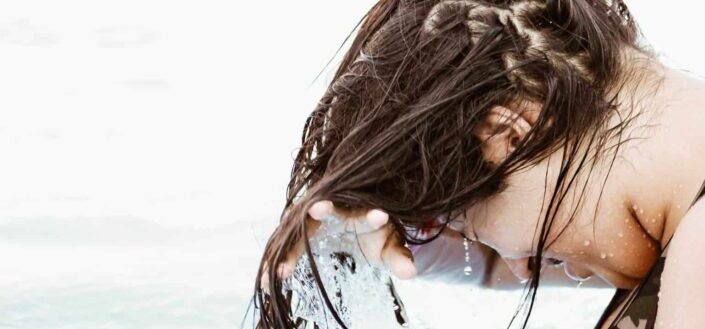 woman in body of water