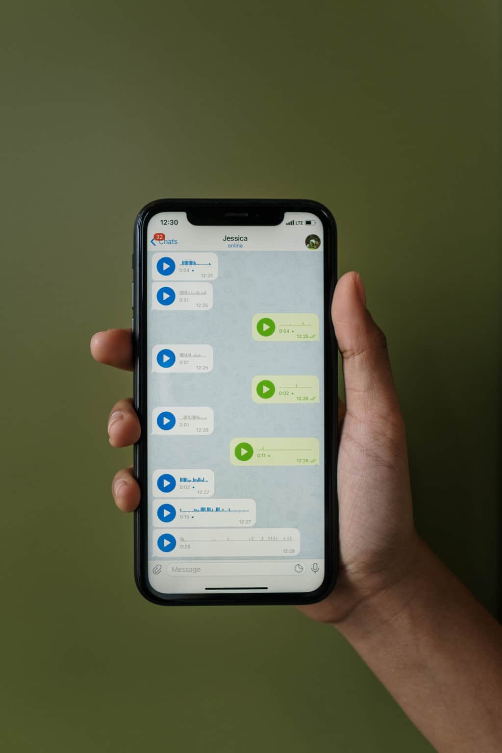 person holding a cellphone